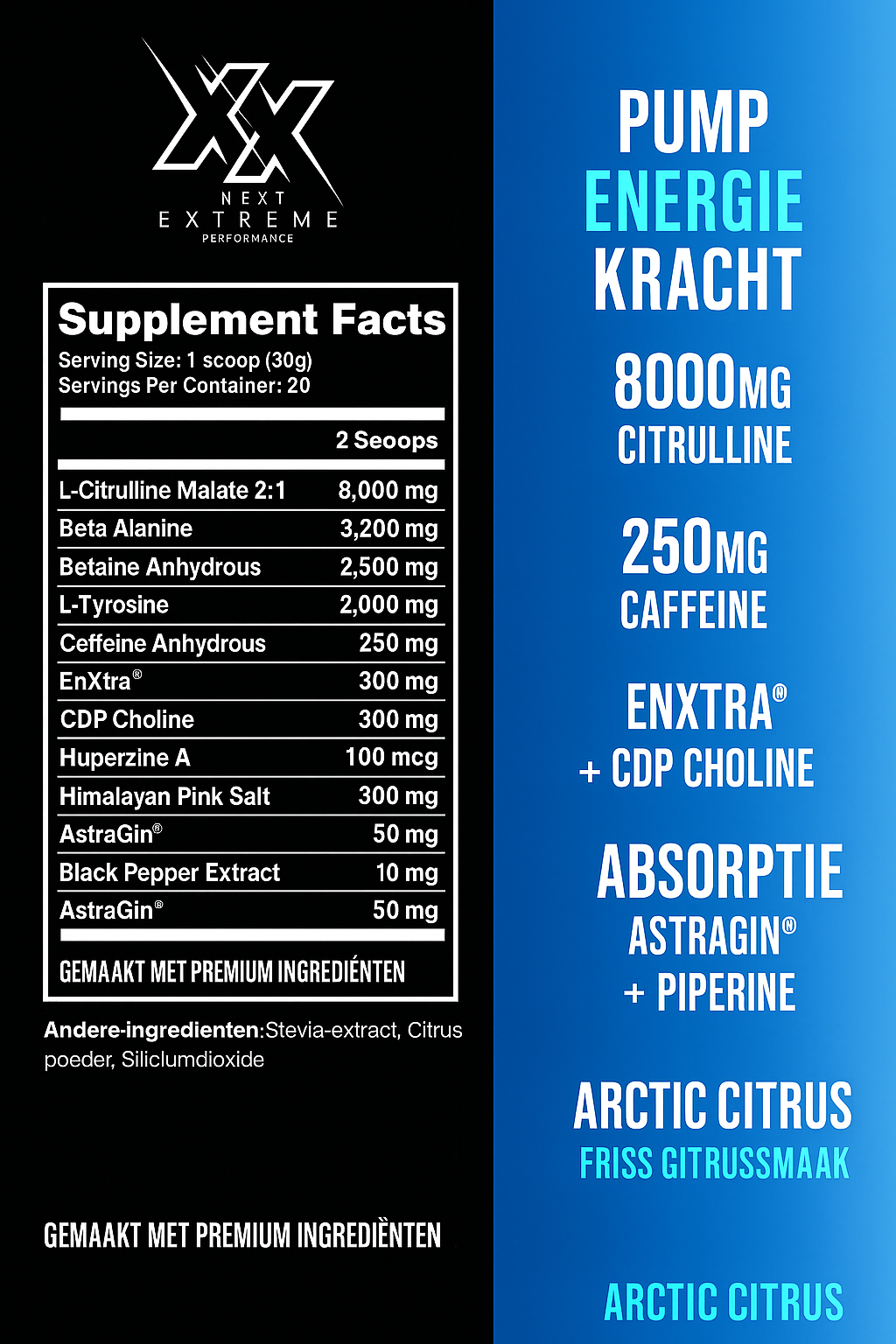 Extreme Pre-Workout – Arctic Citrus