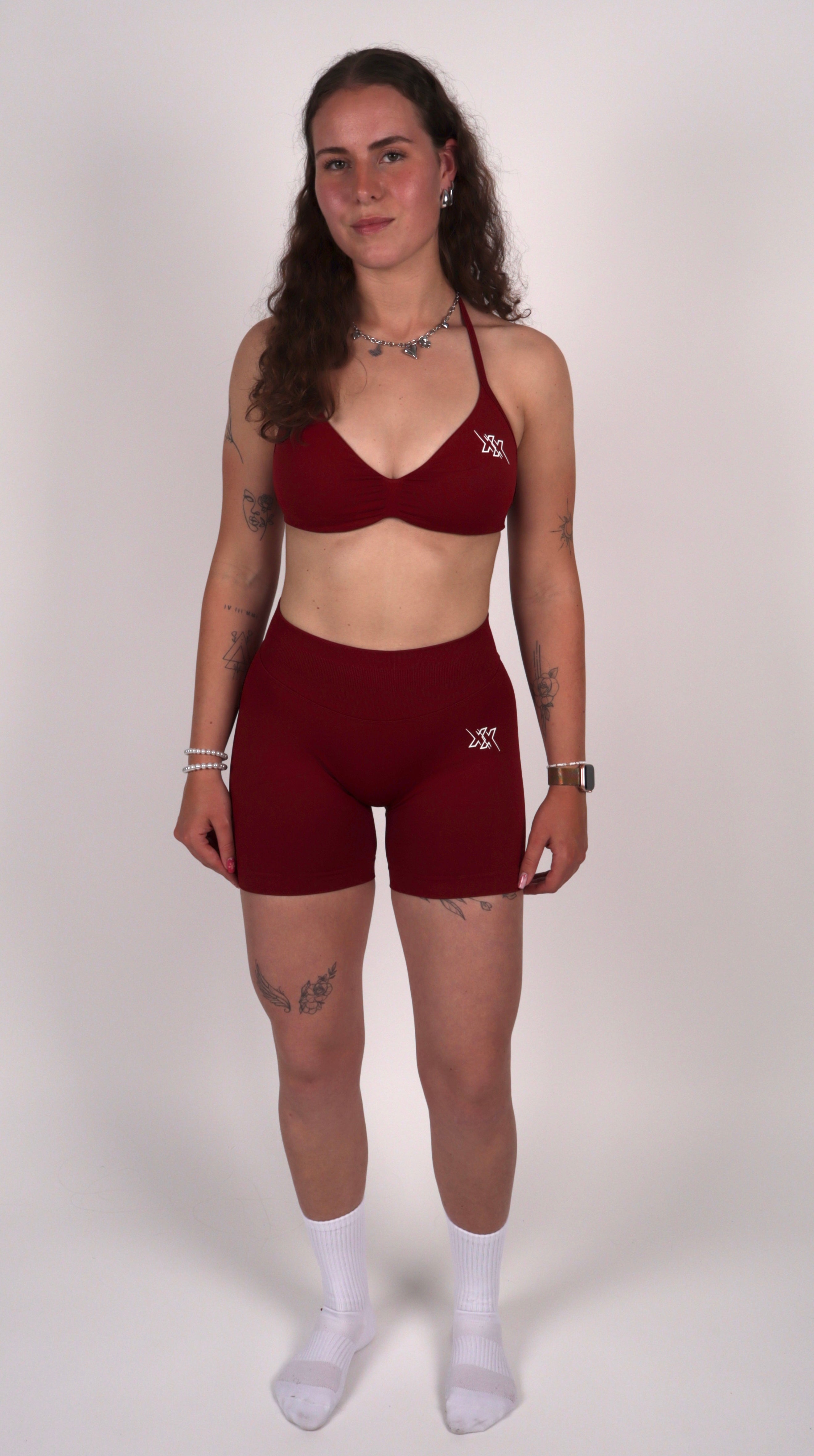 Extreme Scrunch Shorts – Cherry Red - Next Extreme Performance