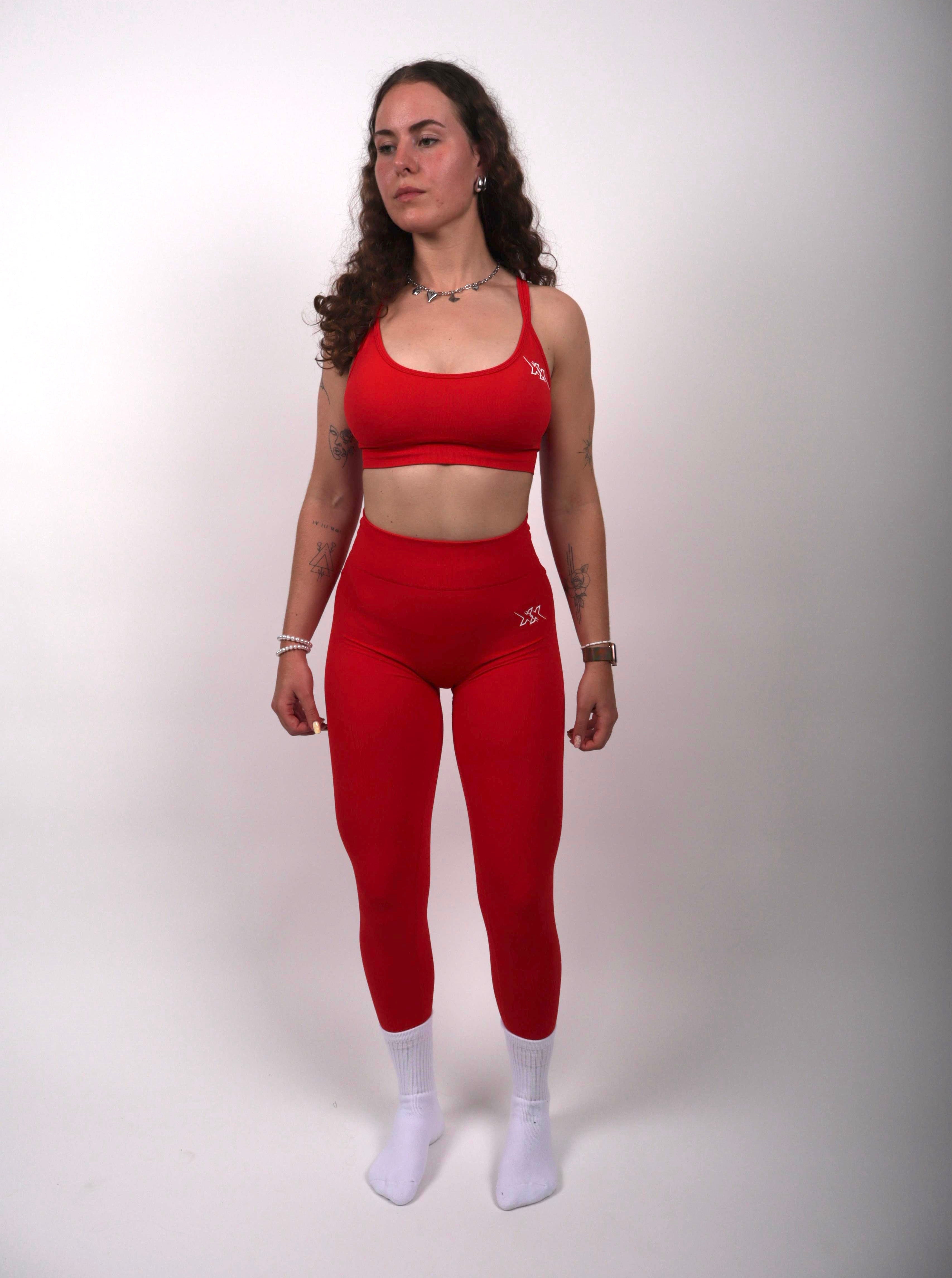 Performance Sports Bra Lovely Red