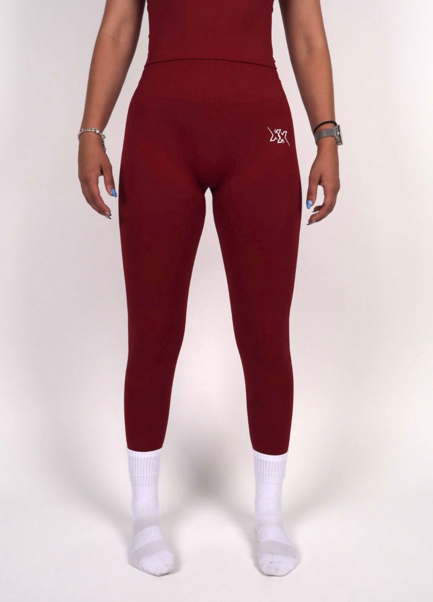Sculpt Leggings – Wine Red