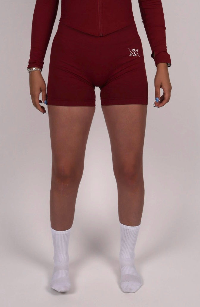 Sculpt Shorts – Wine Red