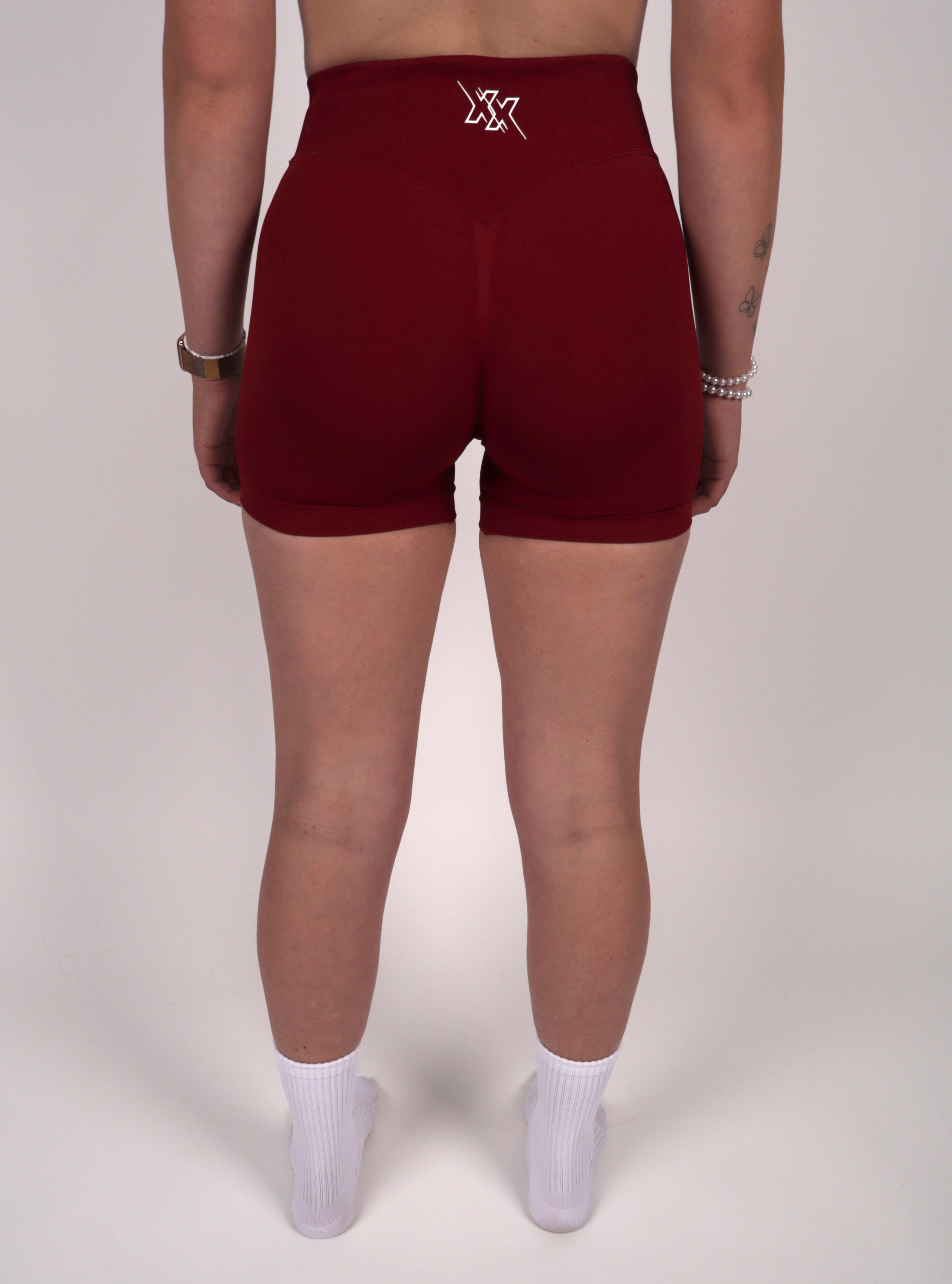 Extreme Scrunch Shorts – Cherry Red - Next Extreme Performance